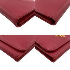 プラダ PRADA 三つ折り財布 1MH176 ピンクの画像