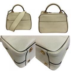 ヴァレクストラ Valextra ショルダーバッグ セリエエッセミニ 2way ハンドバッグ ホワイトの画像