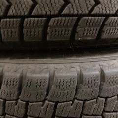 155/65/14アルミ付き冬タイヤ2022年溝あります軽自動車の画像