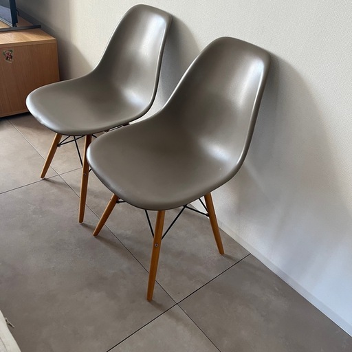 イームズ　リプロダクトチェア　2脚　グレー