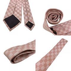 ルイヴィトン LOUIS VUITTON ネクタイ ダミエ ピンクの画像