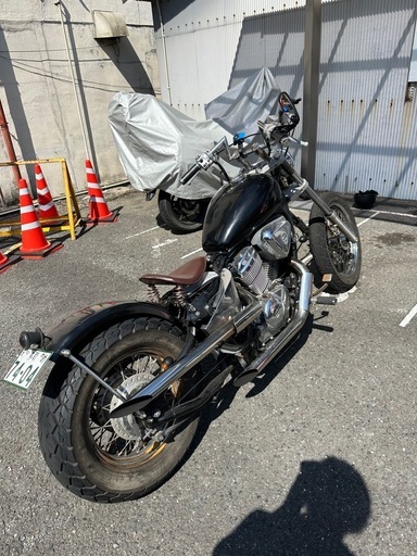 スティード400 ホンダ　ロングフォーク化　アメリカンバイク