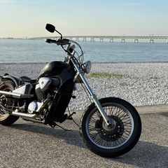 スティード400 ホンダ　ロングフォーク化　アメリカンバイクの画像