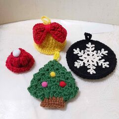 【クリスマスツリーのアクリルたわしを作りませんか】編み物教室YOKOHAMAKの画像