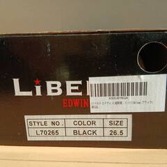 新品　LIBERTO EDWIN　リベルトエドウィン ブラック 26.5cmの画像
