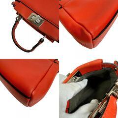 フェンディ FENDI ハンドバッグ マイクロピーカブー 2WAYショルダー レッドの画像