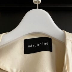 ほぼ未使用✳︎mizuiro ind クルーネックワイドコート　アイボリーの画像