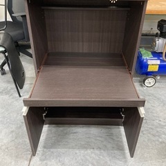 【来店歓迎】【kj202】ニトリ レンジボード  キッチンボード　ブラウン レンジ台 炊飯器　キッチン収納　検)一人暮らし　ファミリー　冷蔵庫　洗濯機　オフィス　事務　テーブル　ラック　収納　家具　ソファ ダイニング 食器棚 キッチンの画像