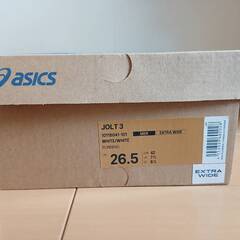 新品　ASICS JOLT 3 ホワイト 26.5cmの画像