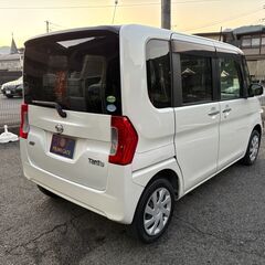 【総額コミコミ】広島発プライムゲート25年タントXSA　パールホワイト　ワンオーナー　純正８インチナビ　バックカメラ　フルセグテレビ　ステアリングリモコン　両側パワースライドドア　スマートアシスト　スマートキー　プライバシーガラス　タイミングチェーン　修復歴無し　ディーラー系オートオークション仕入　軽自動車　軽スライド　格安の画像