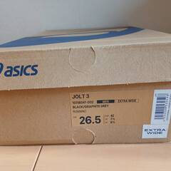 新品　ASICS JOLT 3 ブラック/グラファイトグレー 26.5cmの画像