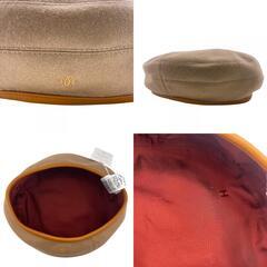 エルメス HERMES ベレー帽 ブラウンの画像