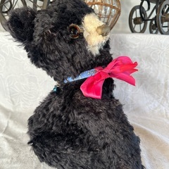 ドイツ ヴィンテージ テディベア ブラックの画像