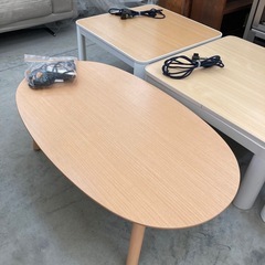 【来店歓迎】【KJ203】美品 定番 こたつテーブル 長方形 正方形 リバーシブル天板 センターテーブル 座卓 リビングテーブル ナチュラルカラー　検)一人暮らし 家具 収納 ダイニング リビング キッチン 冷蔵庫 洗濯機 テーブル ラック レンジ キャビネット ソファの画像