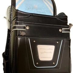 ランドセル ブラック×水色 の画像