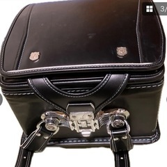 ランドセル ブラック×水色 の画像