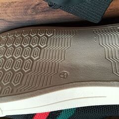 新品 25.5cm メンズ スニーカー ブラック 厚底 シューズ 普段着 識別番号:【N526-S】の画像