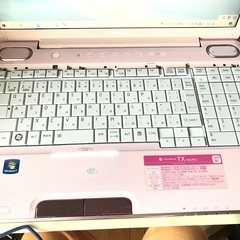 レア☆可愛いペールピンクカラーのノートPC LED綺麗な2台セット☆☆の画像