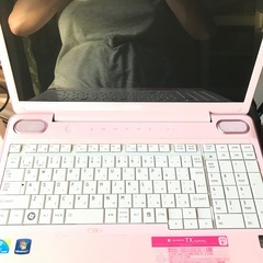 レア☆可愛いペールピンクカラーのノートPC LED綺麗な2台セット☆☆の画像
