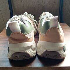 新品 25cm メンズ スニーカー グレー 厚底 シューズ 識別番号:【N528-S】の画像