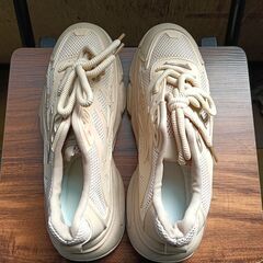 新品 26cm メンズ スニーカー ブラウン 厚底 シューズ 普段着 識別番号:【N529-S】の画像