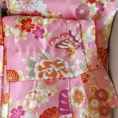 七五三　3歳女の子ピンクお着物9点セットの画像