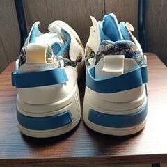 新品 27cm メンズ スニーカー ホワイト 厚底 シューズ 普段着 識別番号:【N531-S】の画像