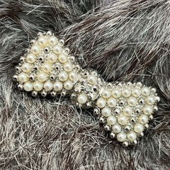 ラビットファー 結婚式 リボンブローチ付き ファー ショール マフラー ストール クリスマスの画像