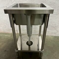 マルゼン ステンレス製 1槽シンク W450×D450×H800 ステンレスシンク 厨房 厨房機器 店舗 店舗用品 シンク BS1-044N 美品 Y2385の画像