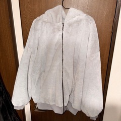 着用3回以下 美品 3L ファーブルゾン 冬着 アウター パーカー ジャケット 大きいサイズ 男女兼用 ユニセックスの画像