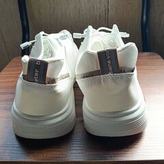 新品 25.5cm メンズ スニーカー ホワイト 厚底 シューズ 普段着 識別番号:【N533-S】の画像