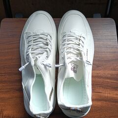 新品 25.5cm メンズ スニーカー ホワイト 厚底 シューズ 普段着 識別番号:【N533-S】の画像