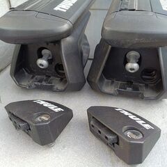 ハスラー など 軽自動車 キャリア 1番人気【THULE スーリー】ベースキャリア 中古訳あり品 スモールカー 軽乗用車 軽四 ルーフレール付き車の画像