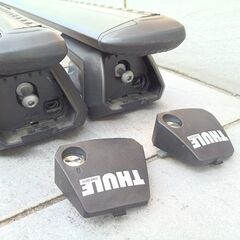 ハスラー など 軽自動車 キャリア 1番人気【THULE スーリー】ベースキャリア 中古訳あり品 スモールカー 軽乗用車 軽四 ルーフレール付き車の画像