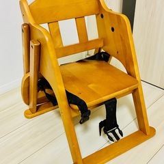 木製ベビーチェア　折りたたみの画像
