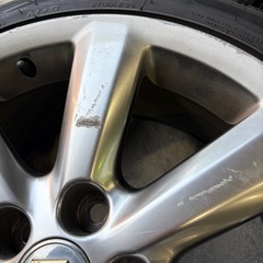 18クラウン　純正18インチアルミ　バリ溝　スタッドレスタイヤ4本セットの画像