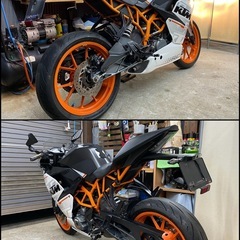 KTM RC390 実働　走る曲がる止まるOK 書類有り　車検無し　軽整備済み🔧　レーサー　ケーティーエムの画像