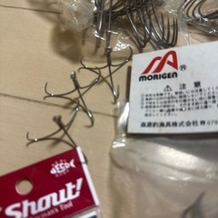 釣り　ギャング針などの画像