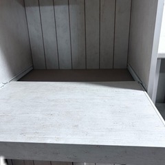 ニトリ　食器棚　カウンターワゴンレンジ台　リズバレーの画像