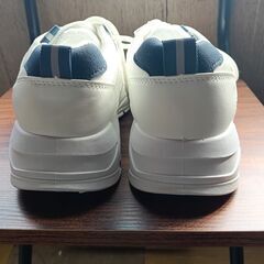 新品 25cm メンズ スニーカー ホワイト 厚底 男女兼用 シューズ 識別番号:【N536-S】の画像