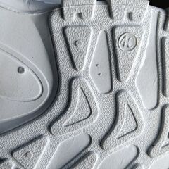 新品 25cm メンズ スニーカー ホワイト 厚底 男女兼用 シューズ 識別番号:【N536-S】の画像