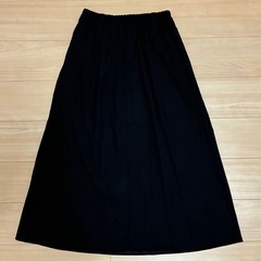 ロングスカート(黒)の画像