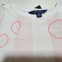 【お取置き3】ラルフローレン 薄手スウェット 染み多数あり サイズ:5の画像