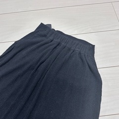 LEPSIM 黒 リブ編み マタニティスカート ブラック　タイトスカートの画像