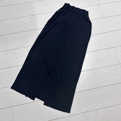 LEPSIM 黒 リブ編み マタニティスカート ブラック　タイトスカートの画像