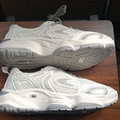 新品 25cm メンズ スニーカー ホワイト 厚底 男女兼用 シューズ 識別番号:【N538-S】の画像