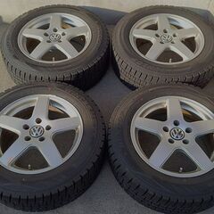 冬 VW ワーゲン【~90％ 富山】Tロック T-ROK パサート ザ ビートル 2022年 ダンロップ 215/60R16 アウディ Q2 中古４本 THEビートル 等の画像