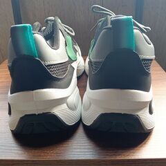 新品 26cm メンズ スニーカー ブラック 厚底 シューズ 普段着 識別番号:【N539-S】の画像