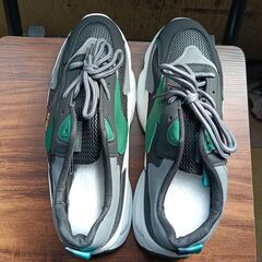 新品 26cm メンズ スニーカー ブラック 厚底 シューズ 普段着 識別番号:【N539-S】の画像