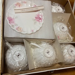 コーヒーカップ　大皿セットの画像